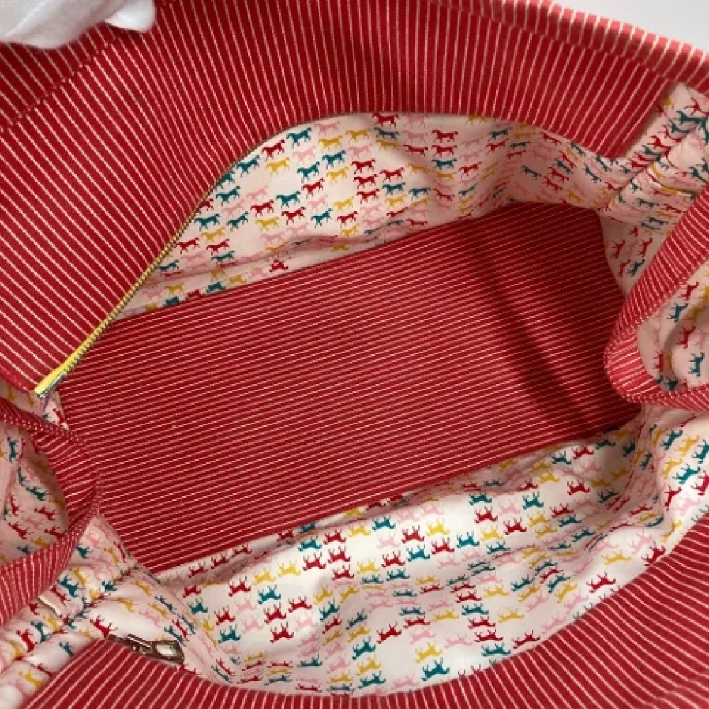 Hermès Vintage Pre-owned Canvas totes Red Dames