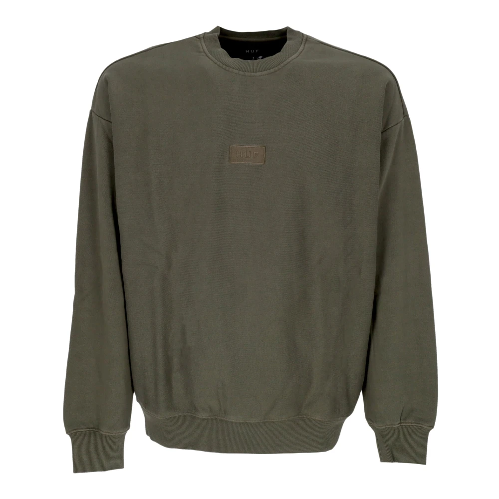 HUF Groene Crewneck Fleece Kinderen Sweatshirt Green Heren
