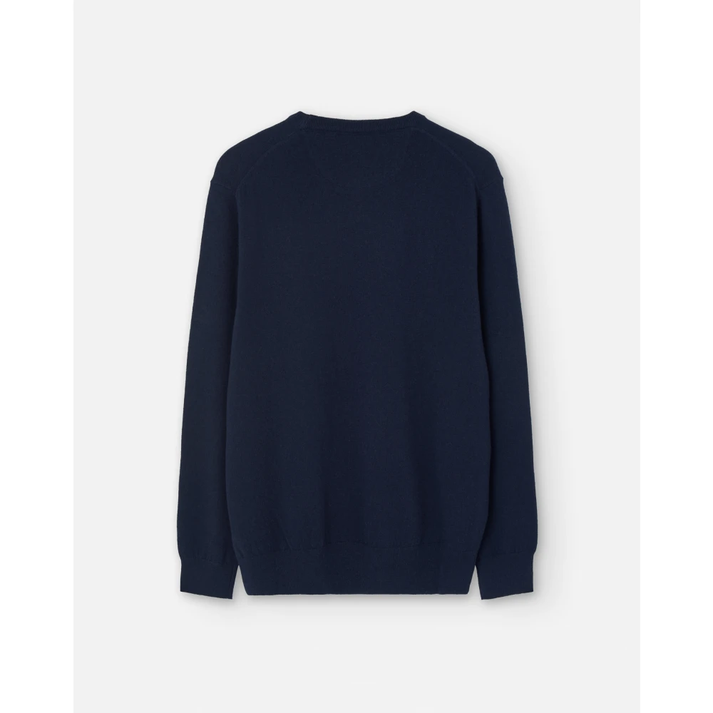 MC2 Saint Barth Navy Logo Sweaters Blue Heren