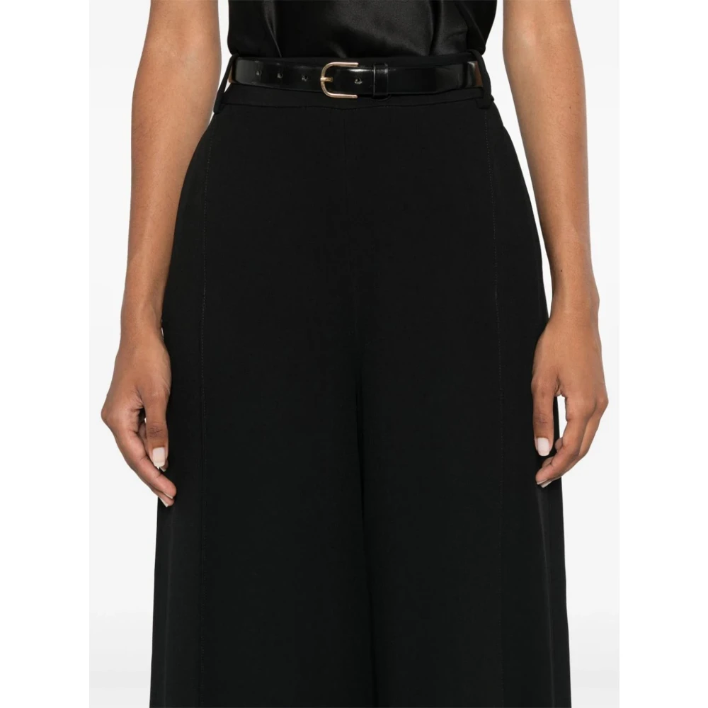 Ermanno Scervino Zwarte Flared Palazzo Rok Black Dames