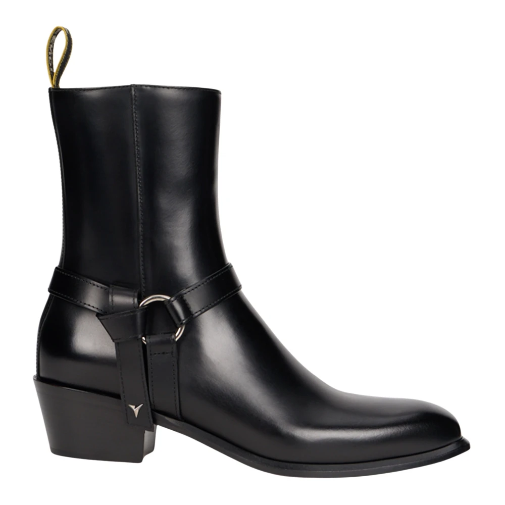 Fendi Women's Black Double O Ankle Boots In Leather - Image 2