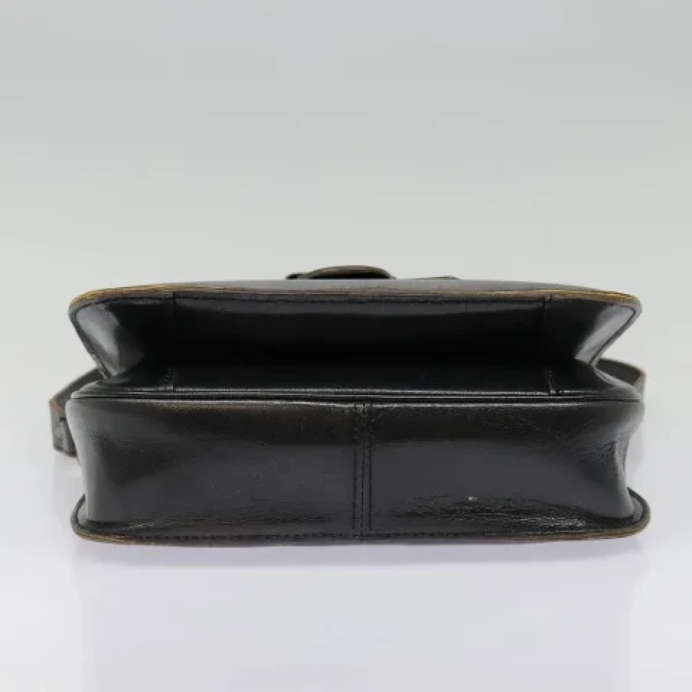 Saint Laurent Vintage Pre-owned Leather shoulder-bags Black Dames