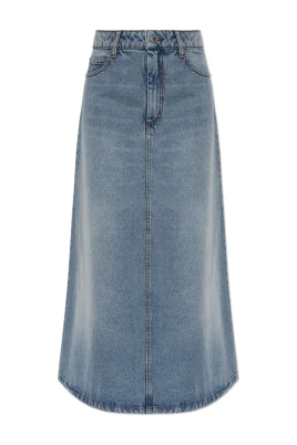 Blå denimkjol