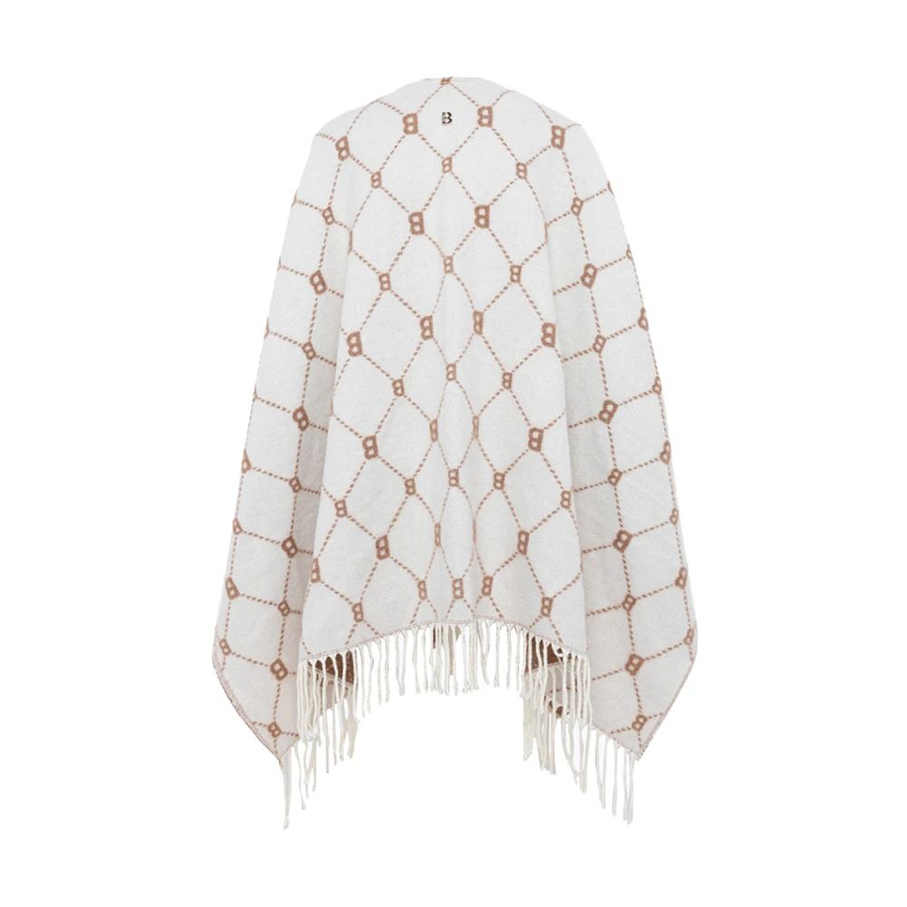 Blugirl Witte Poncho Jas Chic Stijl White Dames