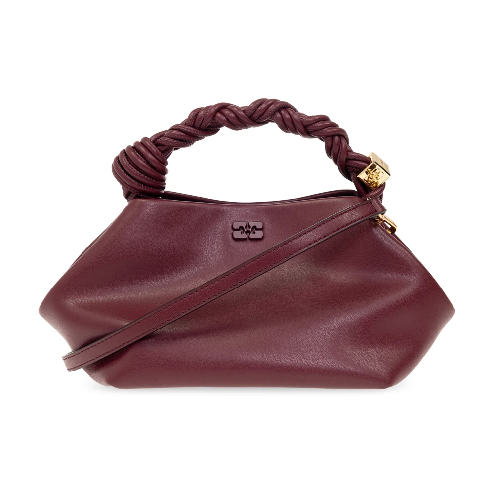Ganni Bou Shoulder Bag - Female - Handbags - Red - One Size - Bags