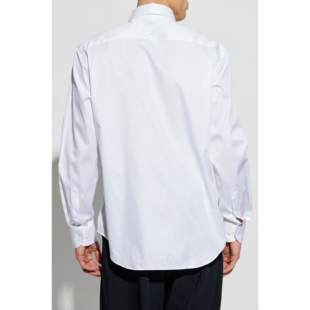 Giorgio Armani Klassiek overhemd White Heren