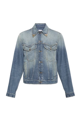 Denimskjorta med applikationer