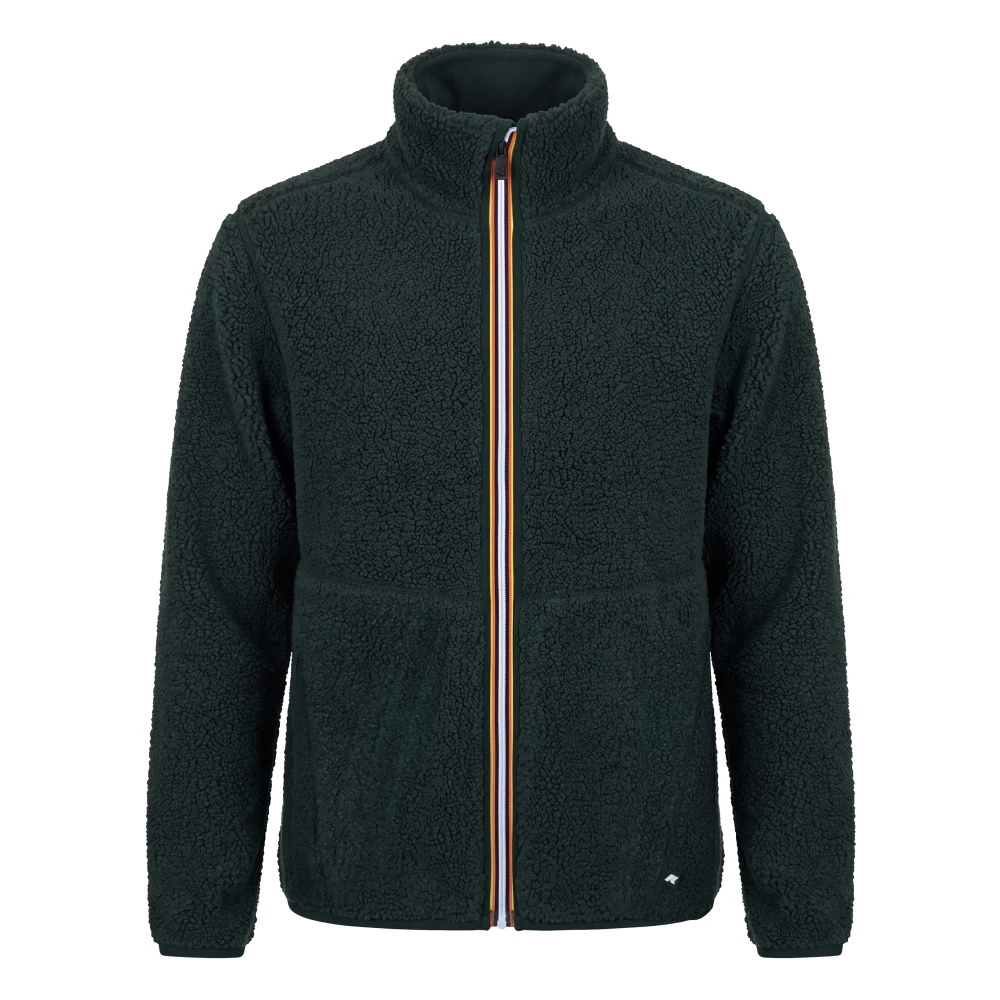 K-Way Uomo Verde Jack Sherpa Polar Double - Giacca Pile - Giacca Pile - S - Immagine 5