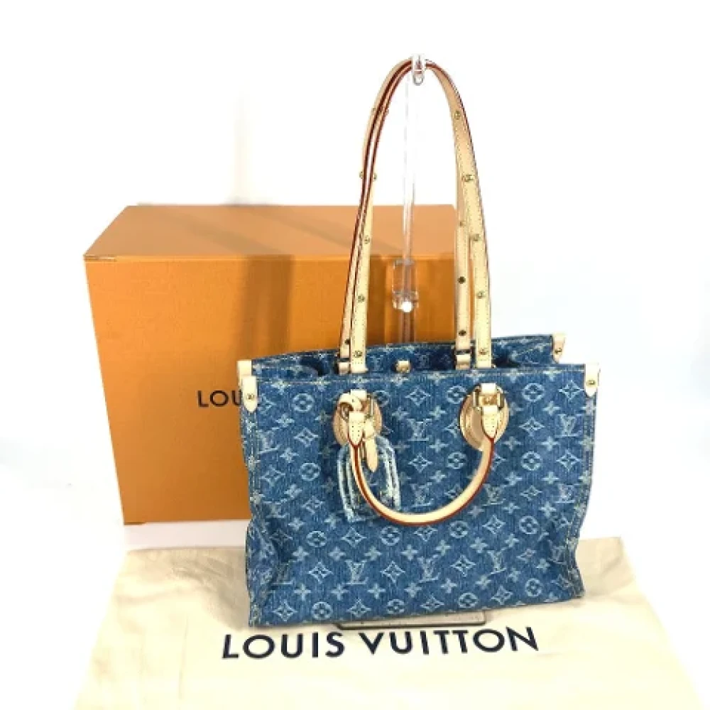 Louis Vuitton Vintage Pre-owned Denim louis-vuitton-bags Blue Dames