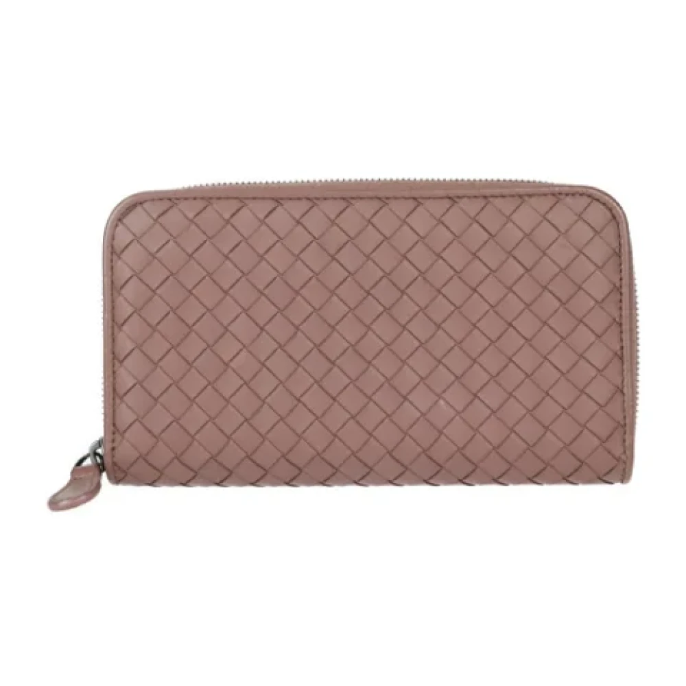 Bottega Veneta Vintage Pre-owned Leather wallets Pink Dames