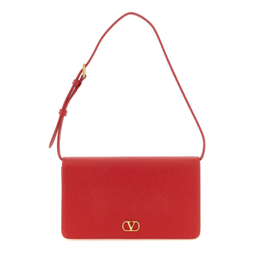 Valentino Garavani Women's Red Shoulder Bags, One Size, Vlogo Signature Mini Bag