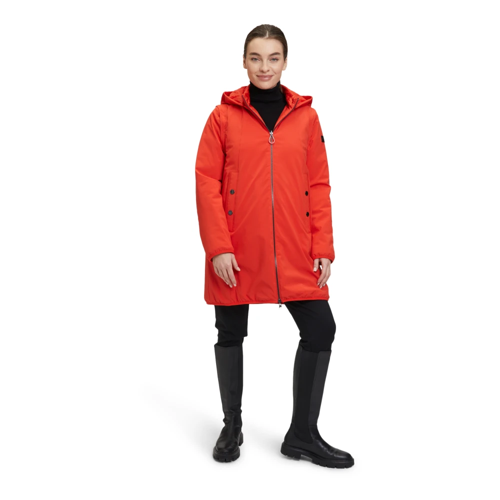 Betty Barclay Omkeerbare Hoodie Jas Red Dames