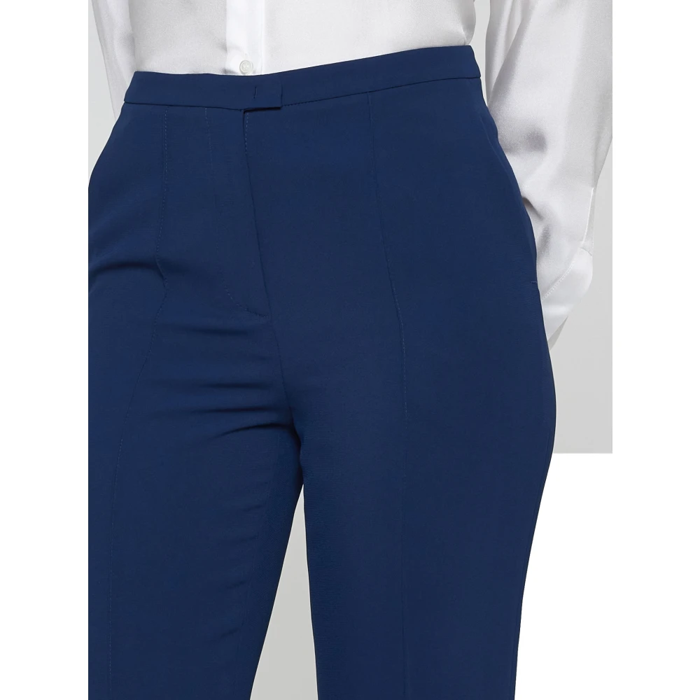 Blanca Vita Elegante Broek met Strikdetail Blue Dames