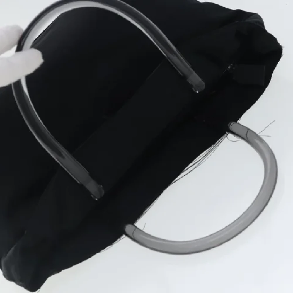 Prada Vintage Pre-owned Satin handbags Black Dames
