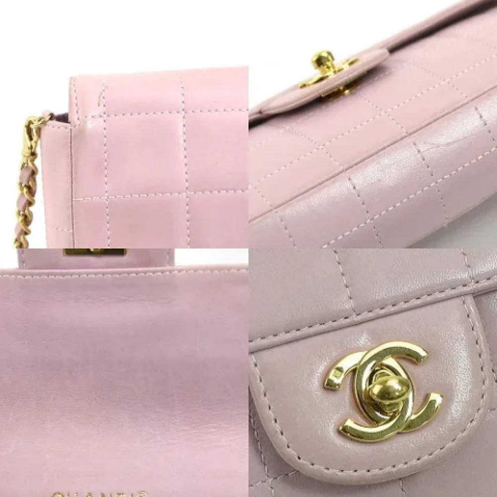 Chanel Vintage Pre-owned Leather shoulder-bags Pink Dames