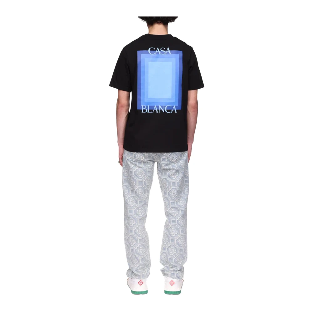 Casablanca Gradient T-shirt Black Heren