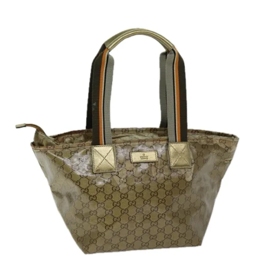 Gucci Vintage Pre-owned Canvas totes Yellow Dames