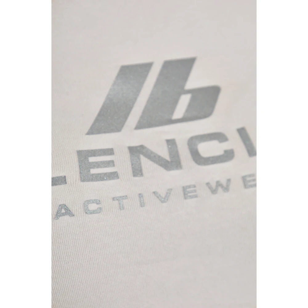 Balenciaga Sport T-shirt met logo Gray Dames
