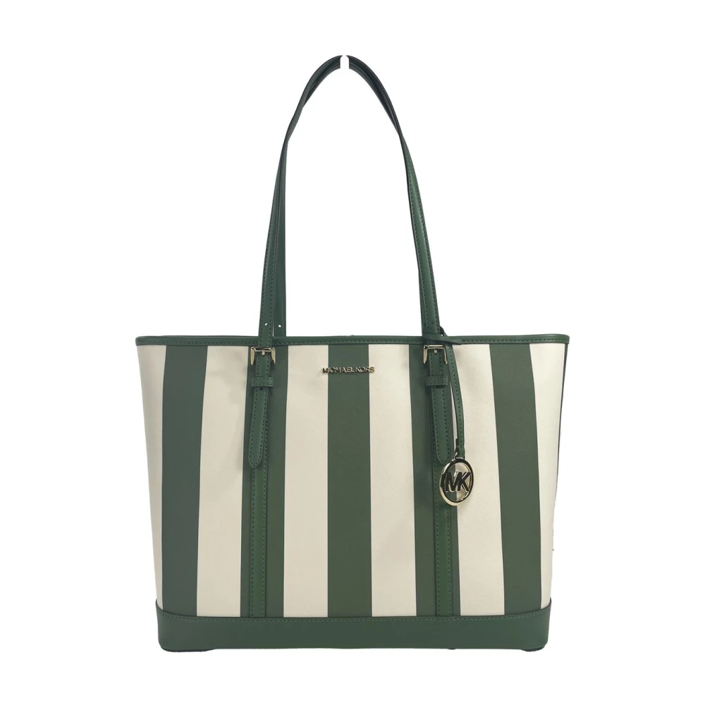 Michael Kors Stijlvolle PVC Schoudertas met Zakken Multicolor Dames