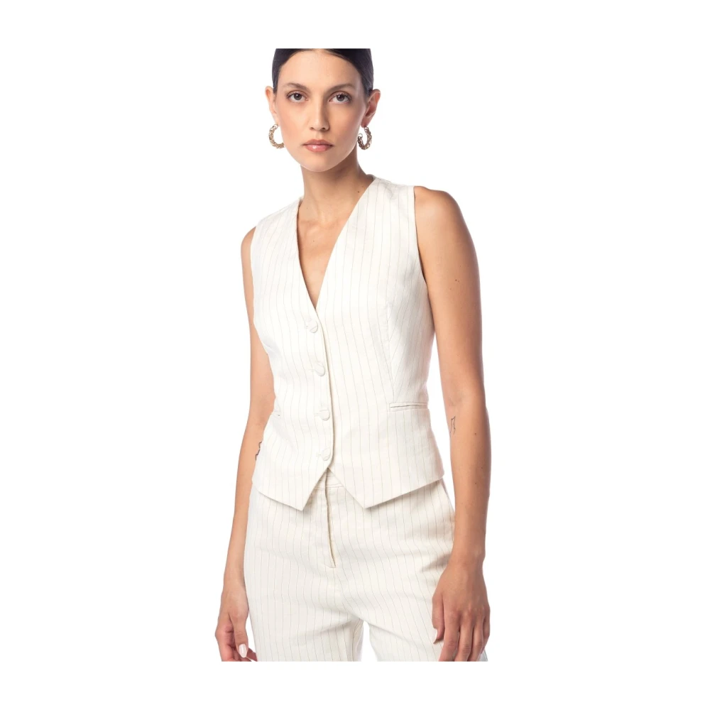 MVP wardrobe Monaco Gilet Beige Dames