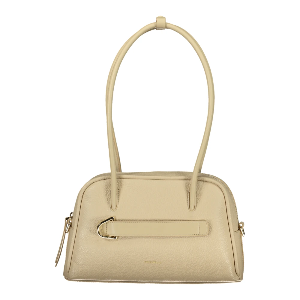 Coccinelle Beige Leather Women Handbag - Image 3