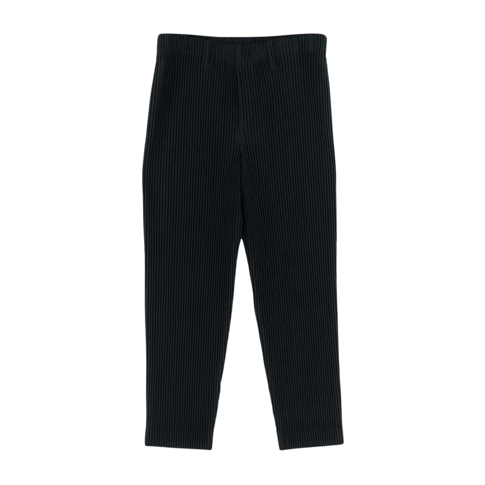 Issey Miyake Geplooide Polyesterbroek Black Heren