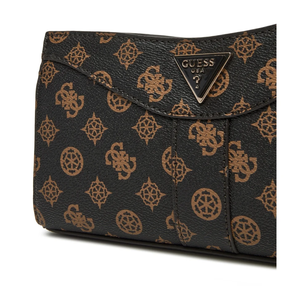 Guess Monogram Schoudertas Bruin Logo Brown Dames