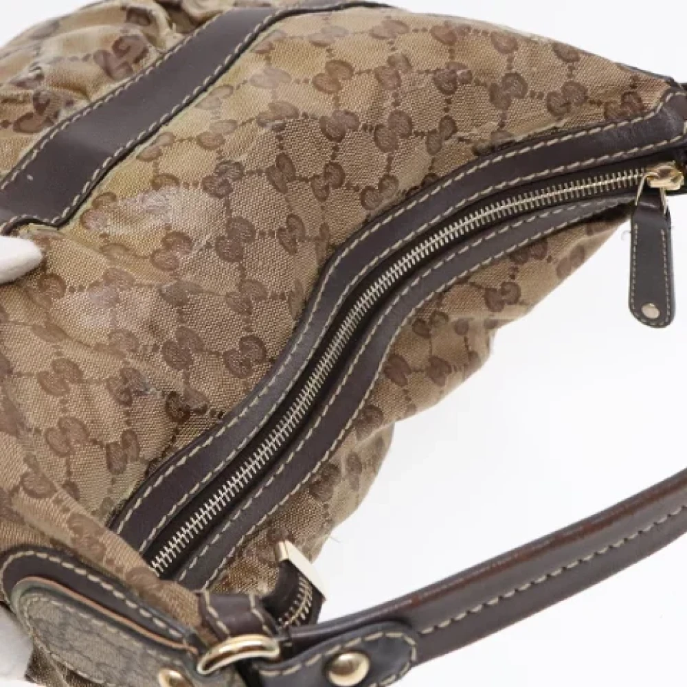 Gucci Vintage Pre-owned Coated canvas gucci-bags Beige Dames