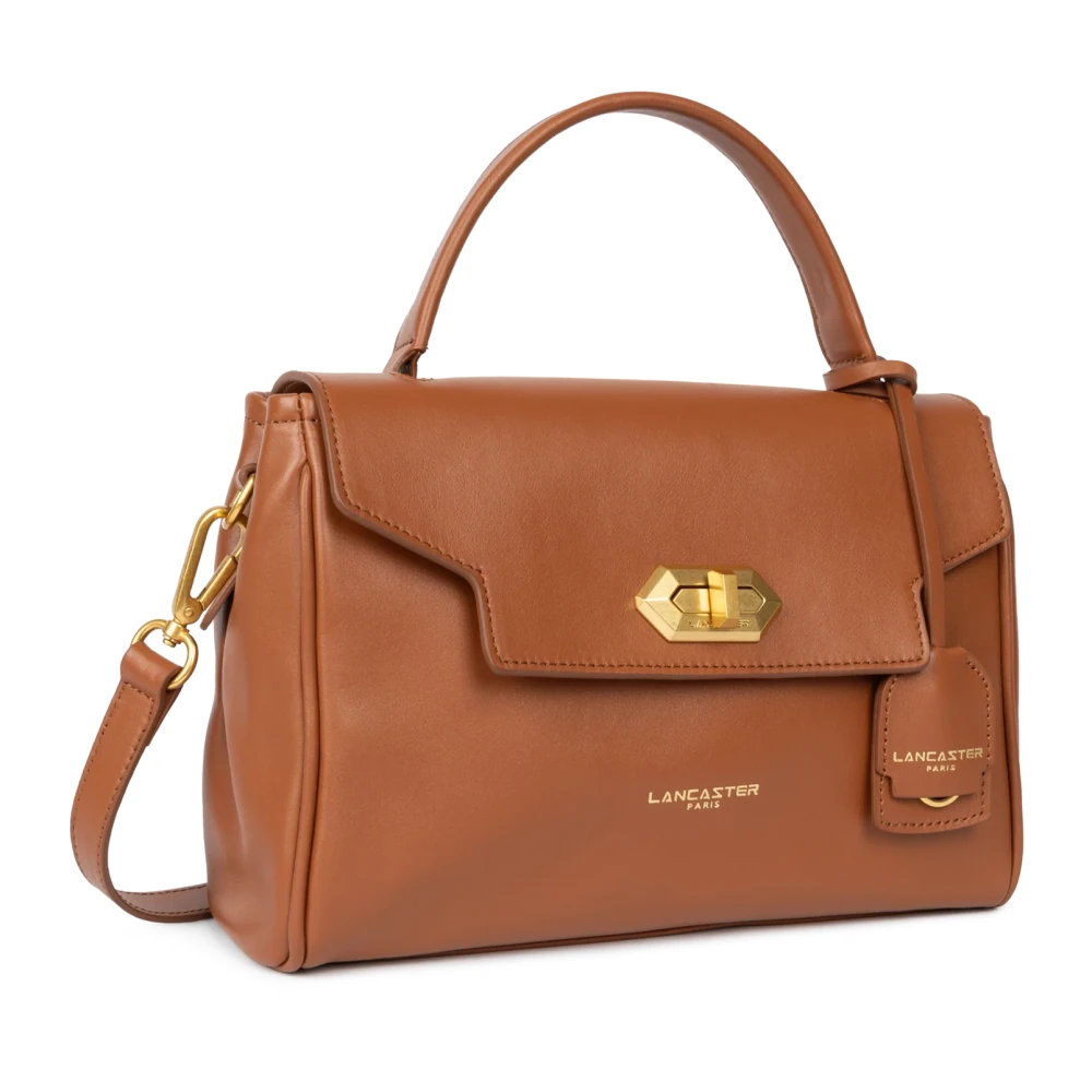 Lancaster Grace Flap Handtas met Kliksluiting Brown Dames