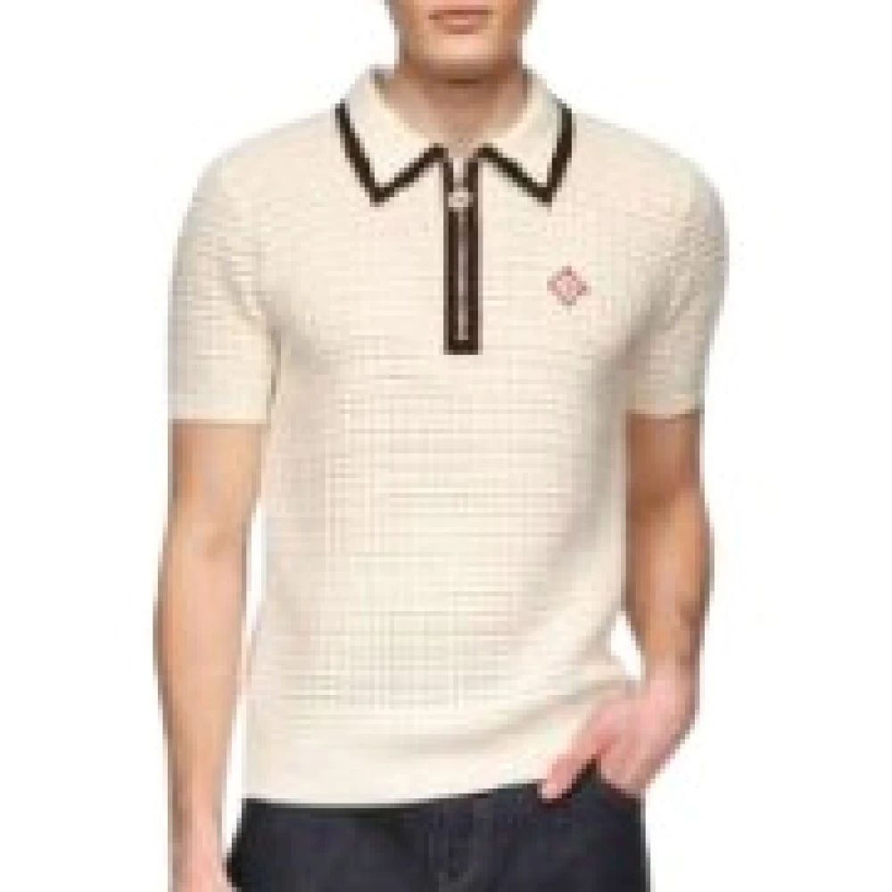 Casablanca T-Shirts And Polos - Male - Polo Shirts - White - L - Tops
