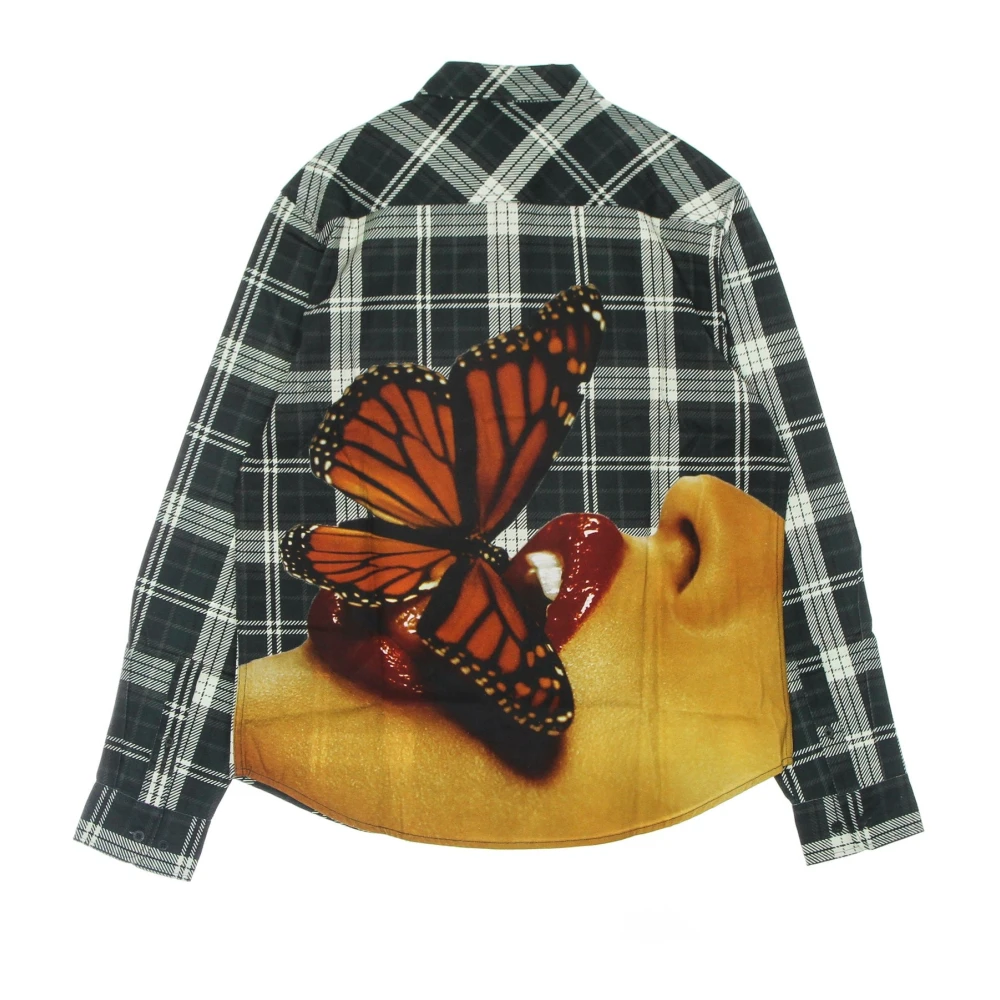 HUF Geruite Flanellen Shirt met Playboy Logo Multicolor Heren