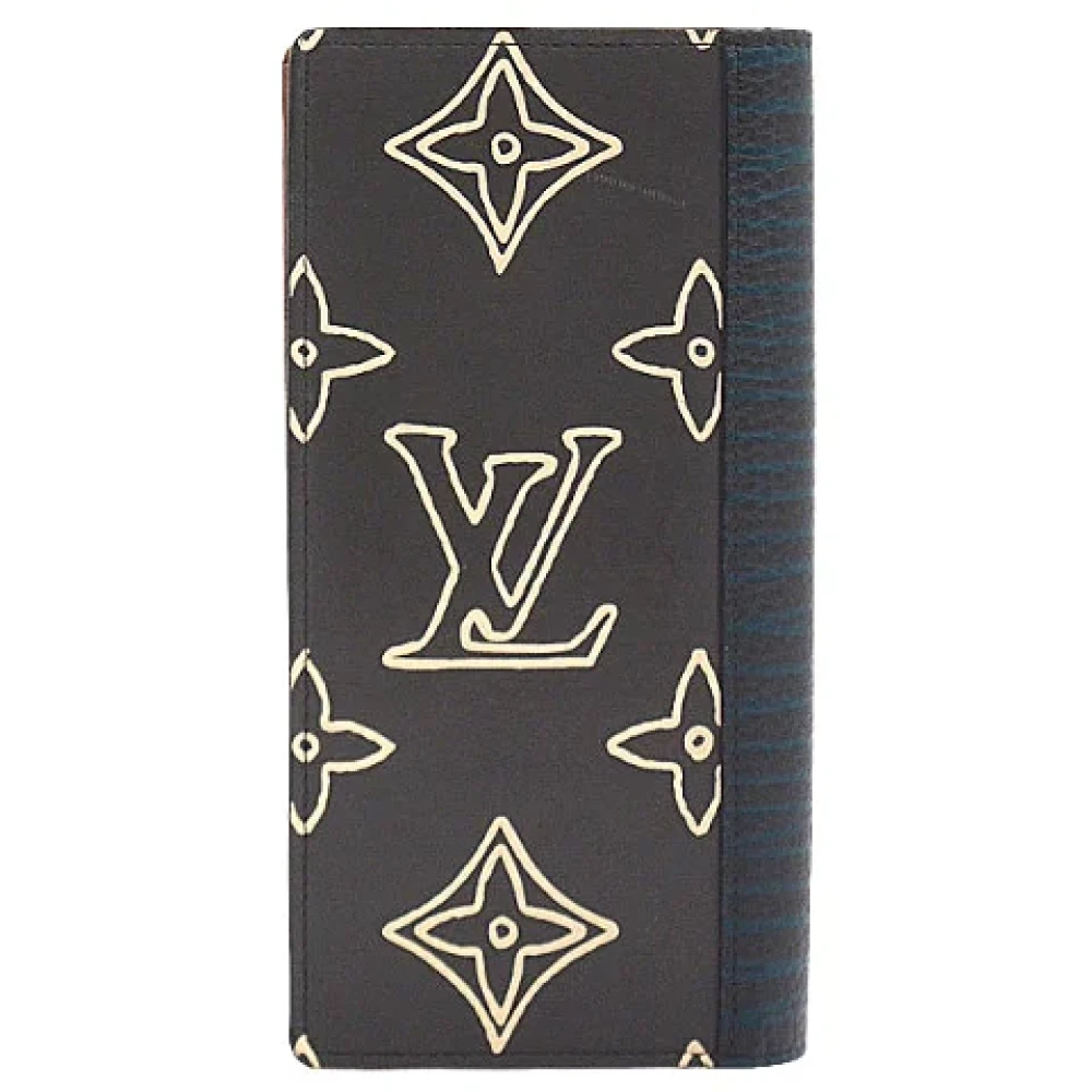 Louis Vuitton Vintage Pre-owned Canvas wallets Gray Heren