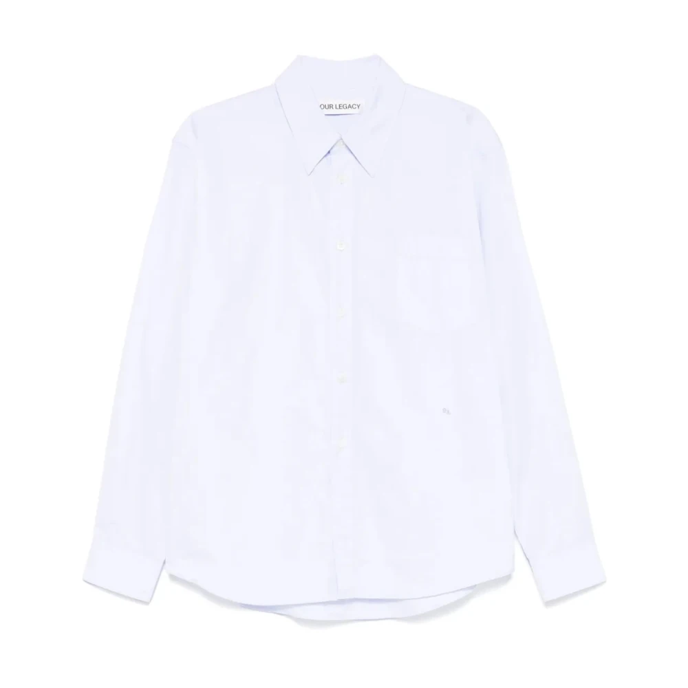 Our Legacy Stijlvolle Button-Down Shirt Blue Heren