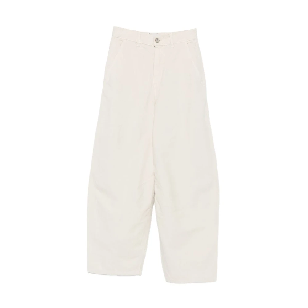 Alysi Wide Trousers - Female - Wide Trousers - White - W28 - Trousers