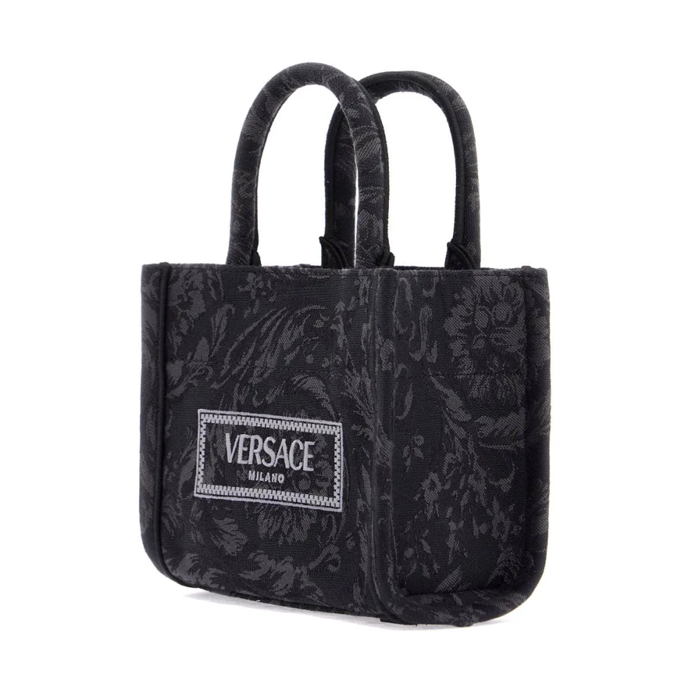 Versace Barocco Mini Tote Tas Black Dames