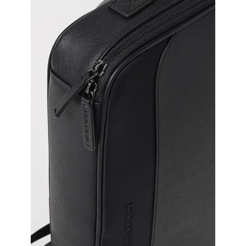 Emporio Armani Zwarte tassen voor stijlvolle uitstraling Black Heren