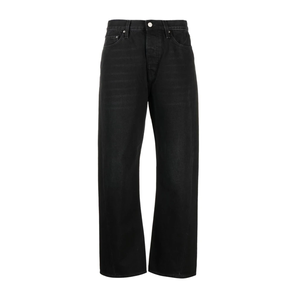 TotêMe Twisted-Seam Jeans in Donkergrijs Black Dames