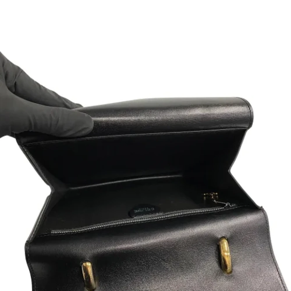 Celine Vintage Pre-owned Leather celine-bags Black Dames