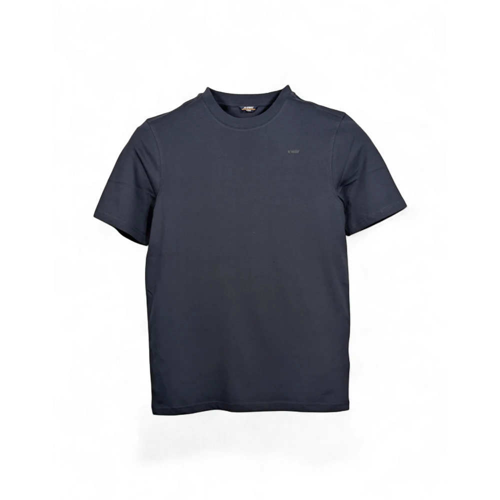K-Way Herren Blau Odom Jersey Micro Lettering