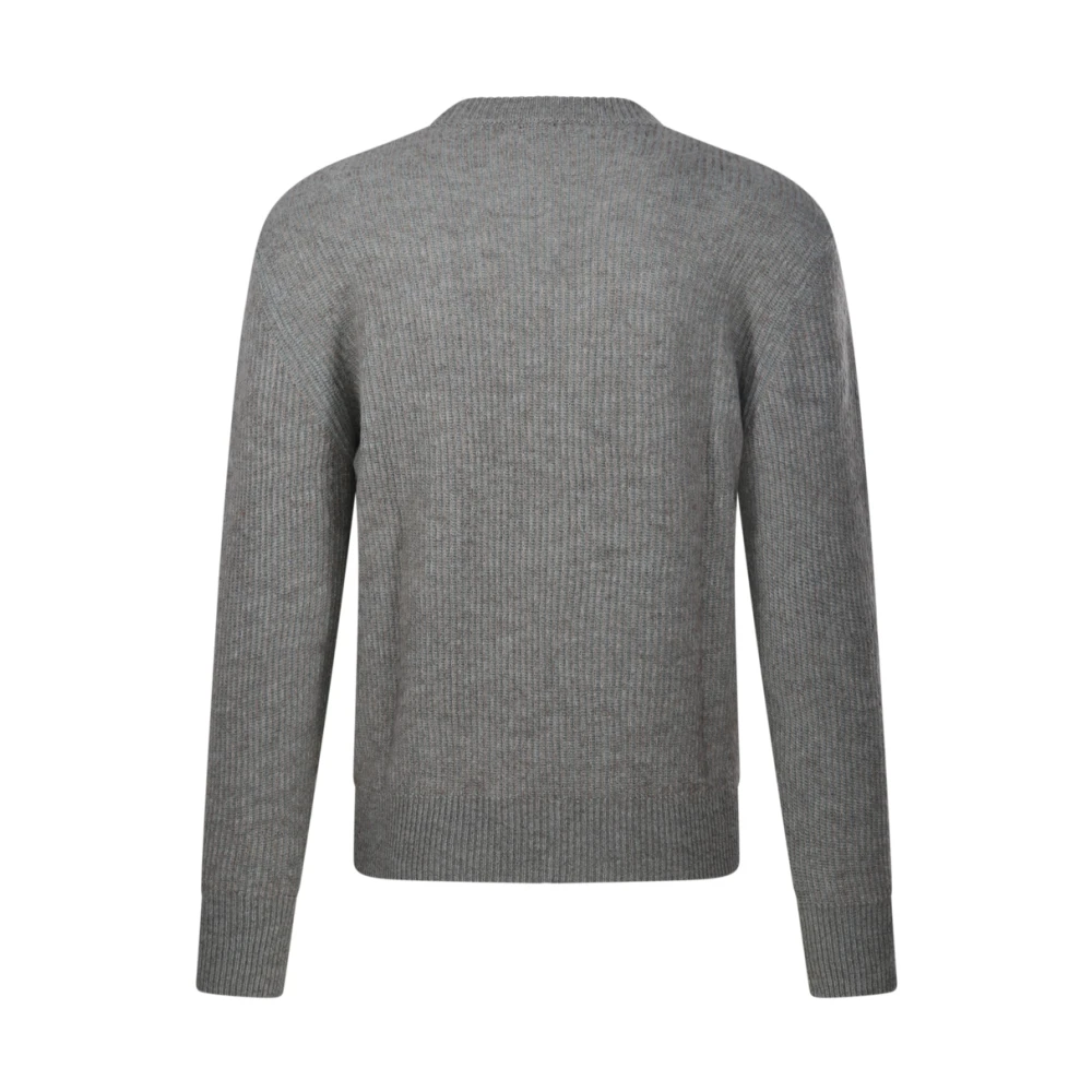 Altea Salvia Ronde Hals Sweater Gray Heren