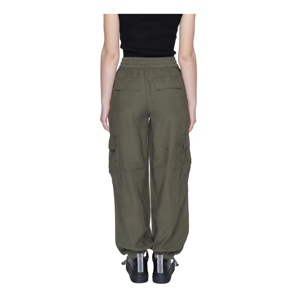 Only Tapered Trousers Green Dames