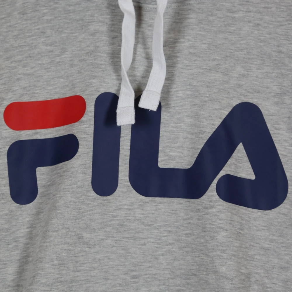 Fila Klassieke Logo Hoodie Licht Grijs Gray Heren