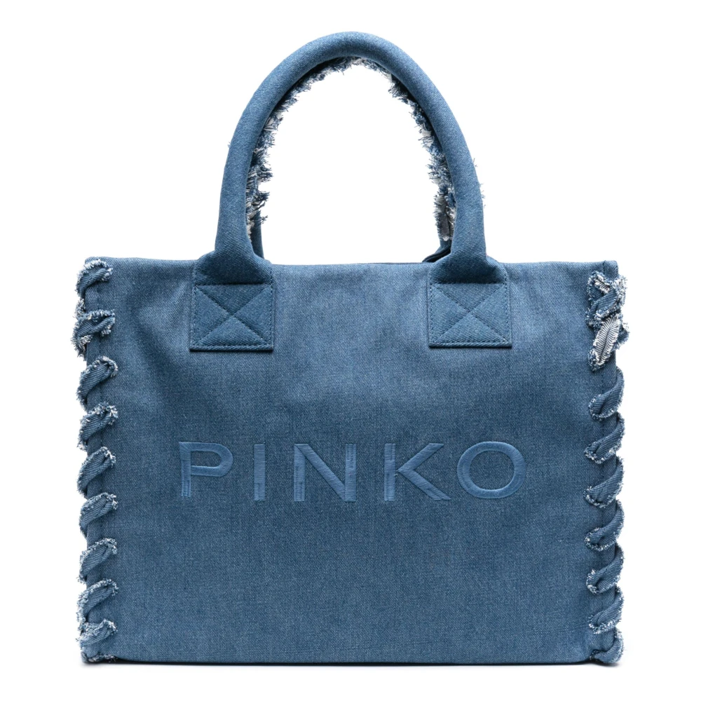 Pinko Strand Shopping Tas Blue Dames