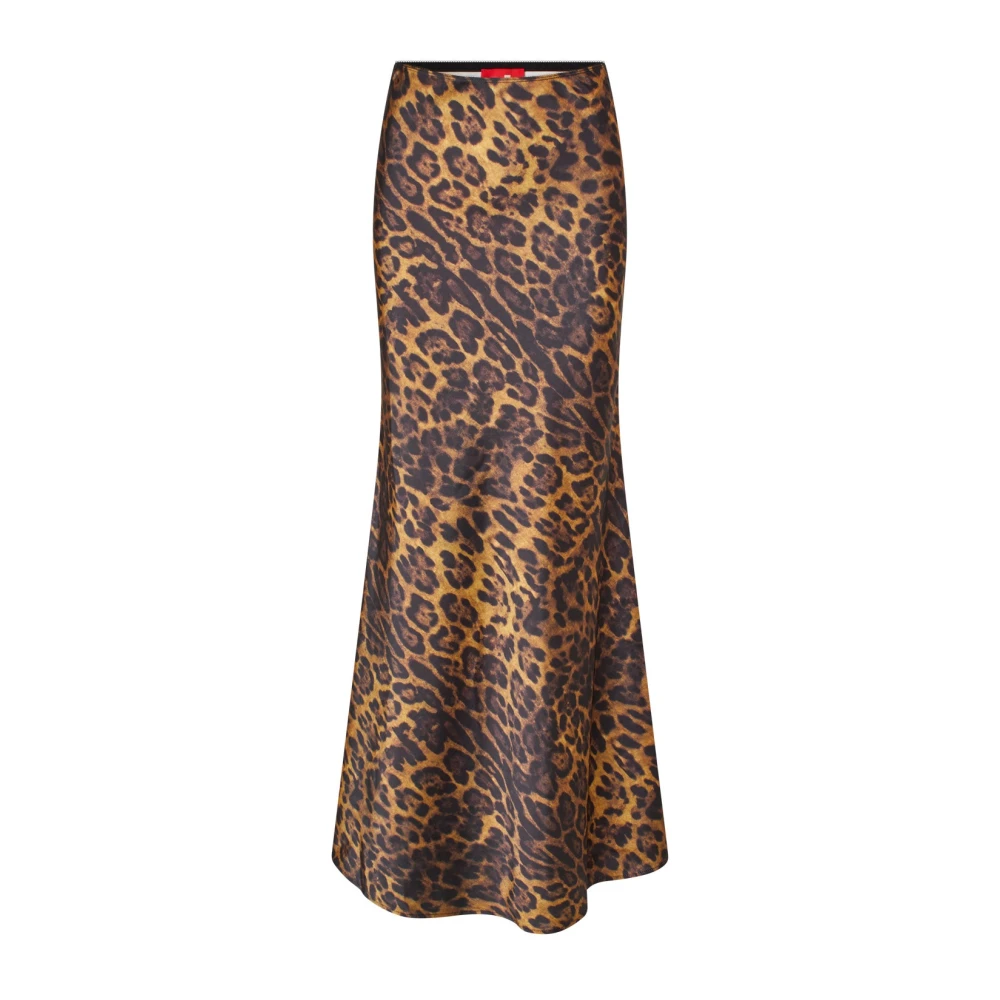 Cras Elegante Maxi Rok Hazy Leopard Multicolor Dames