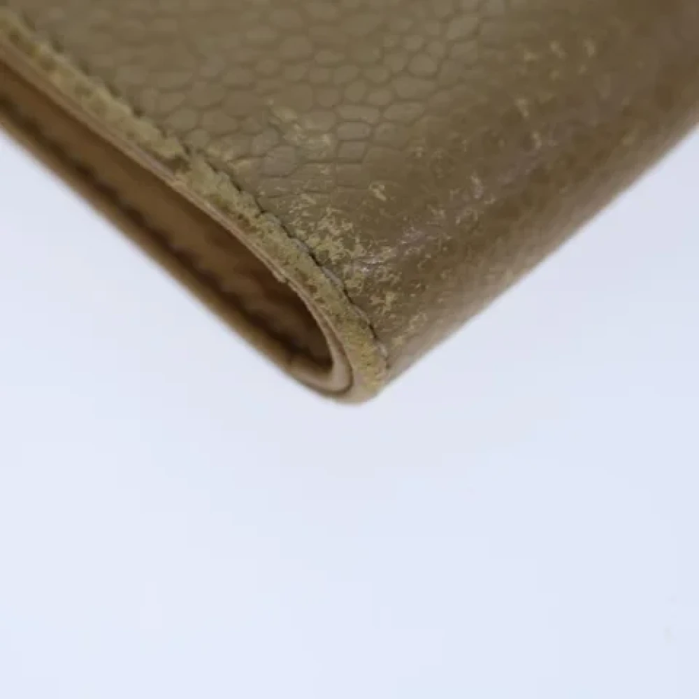 Chanel Vintage Pre-owned Leather home-office Beige Dames