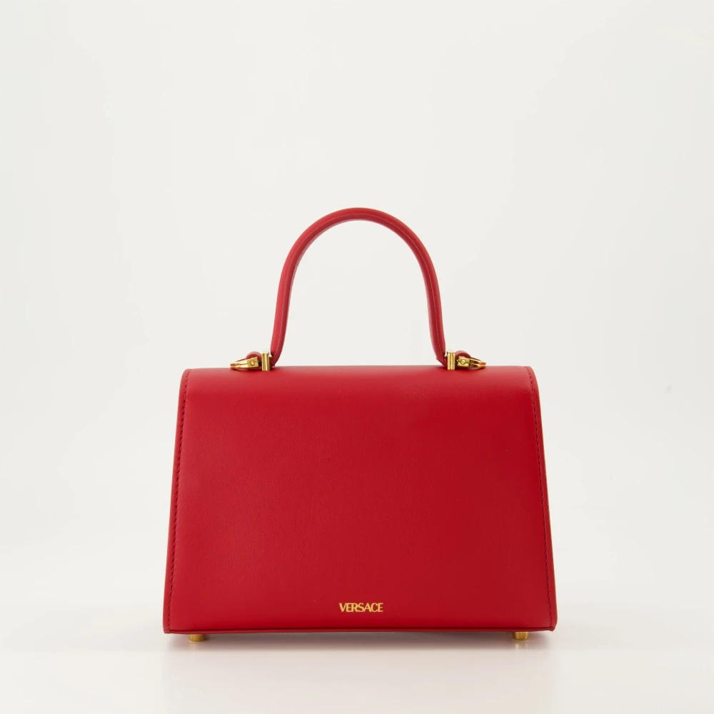 Versace Rode Leren Mini Medusa Tas Red Dames
