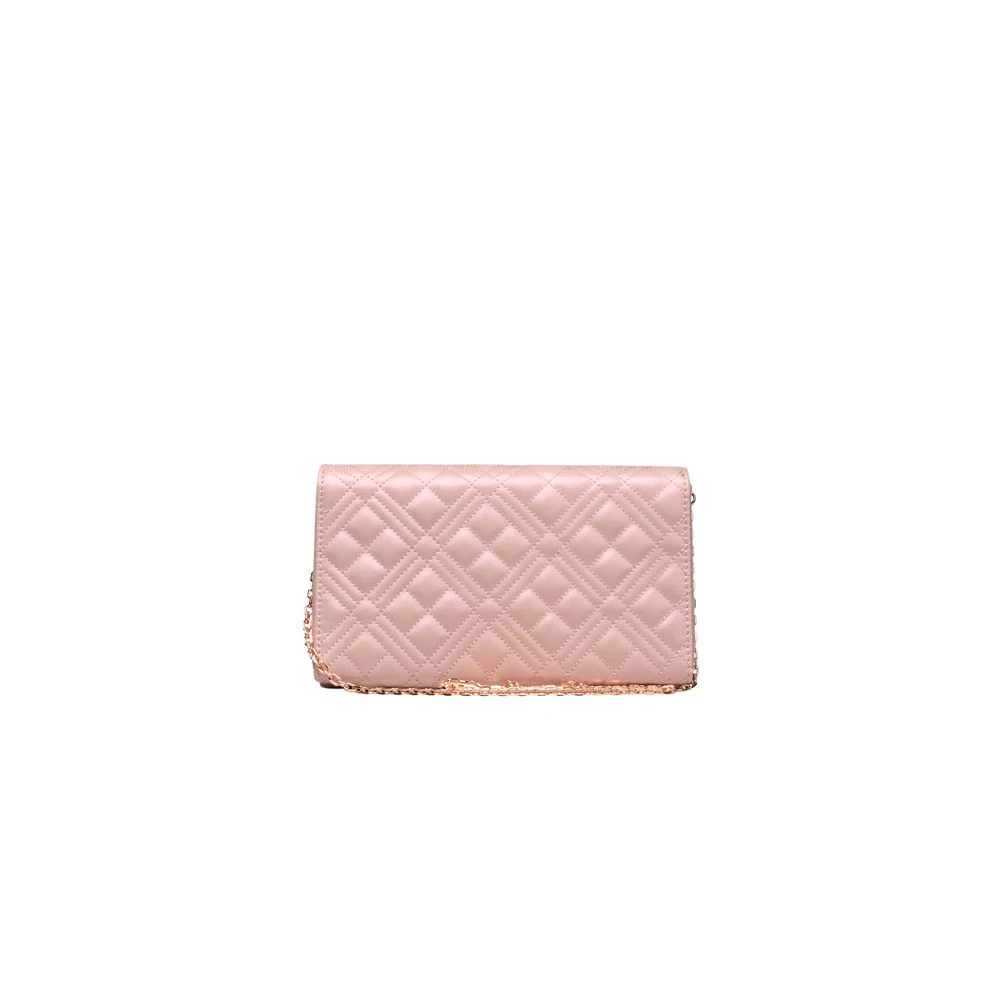 Love Moschino Kleurrijke Crossbody Tas met Ketting Pink Dames