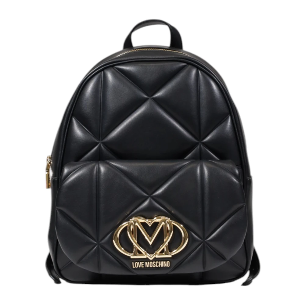 Love Moschino Donna Nero Zaino A Spalla Da