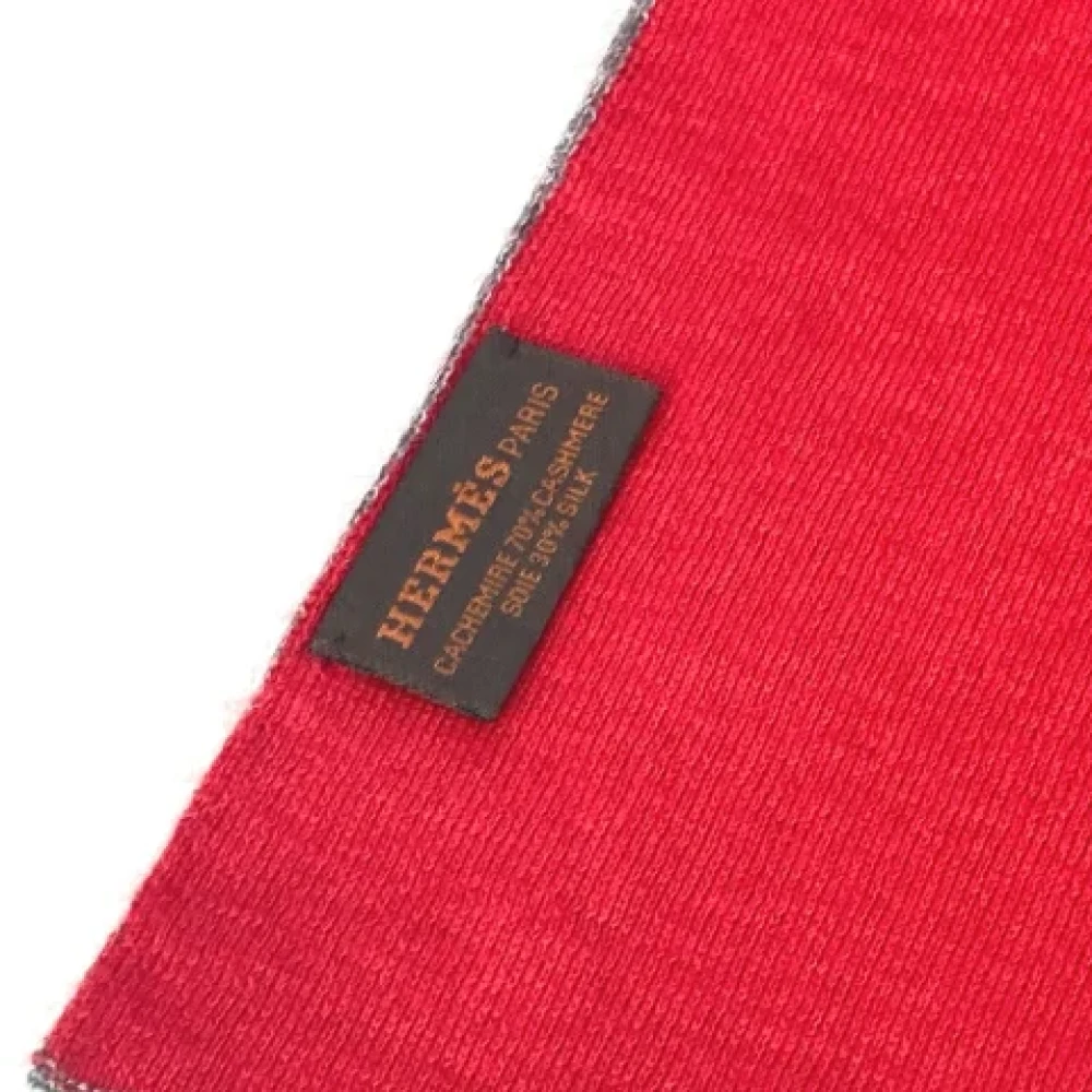 Hermès Vintage Pre-owned Fabric scarves Gray Dames