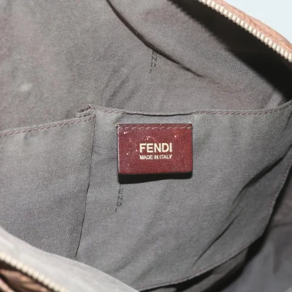 Fendi Vintage Pre-owned Canvas fendi-bags Brown Dames